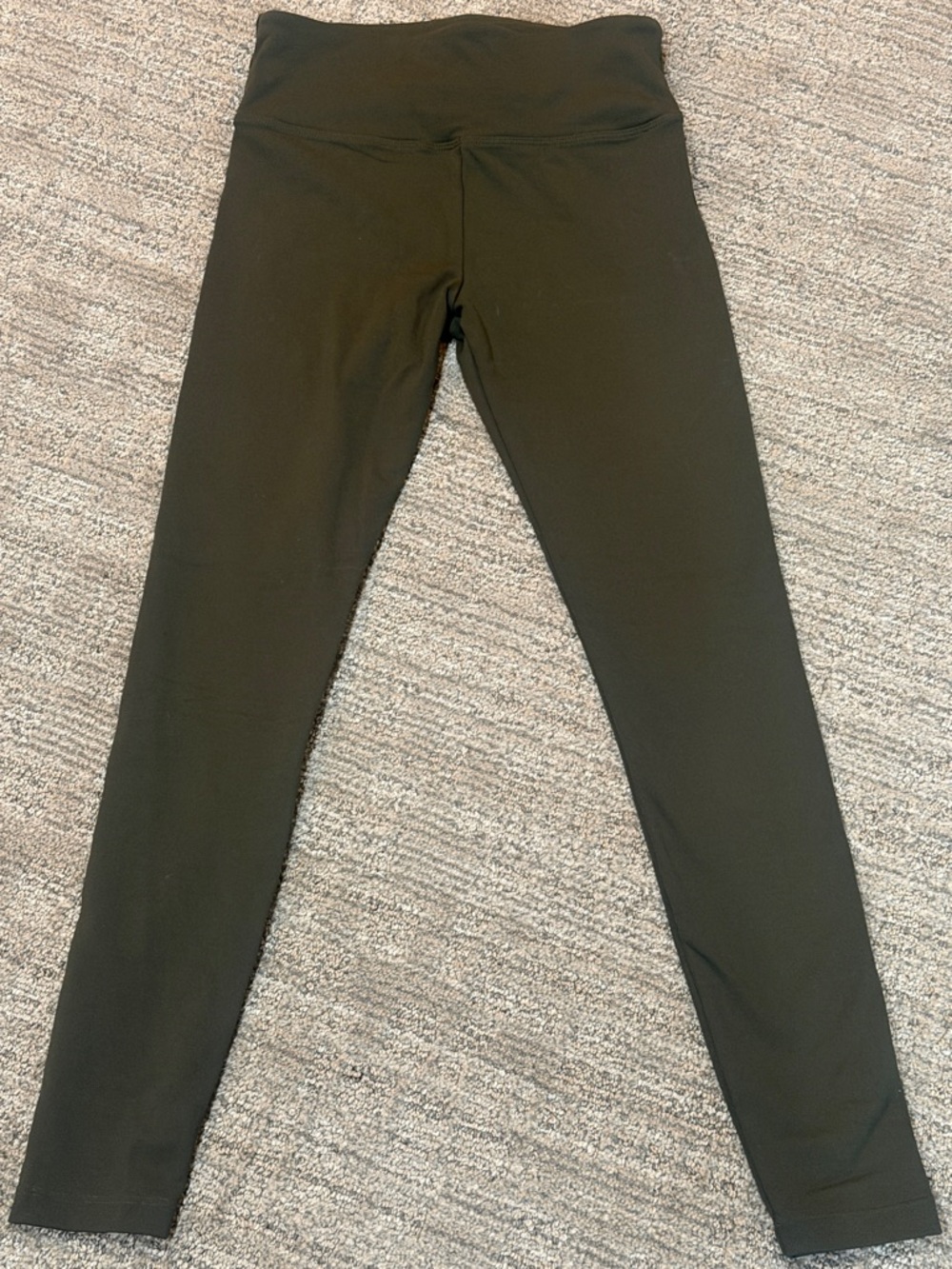 High-Waist Olive Green Womens Leggings